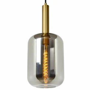 Clearance Lucide Suspension Joanet, verre fumé, à 1 lampe