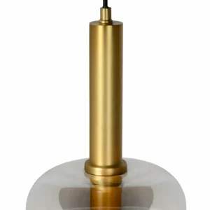 Clearance Lucide Suspension Joanet, verre fumé, à 1 lampe