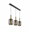 New Lucide Suspension Joanet, verre fumé, à 3 lampes