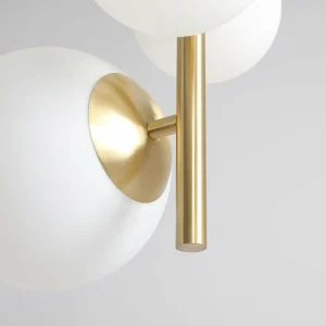 Sale ALDEX Suspension Joel, laiton/blanche, à 4 lampes