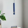 Store Eko-Light Suspension Joker, à une lampe, bleu-doré