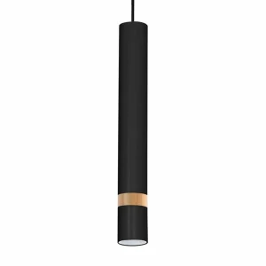 Best Eko-Light Suspension Joker, noire/bois, à une lampe