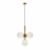 Hot Viokef Suspension Jolin boules de verre, quatre lampes