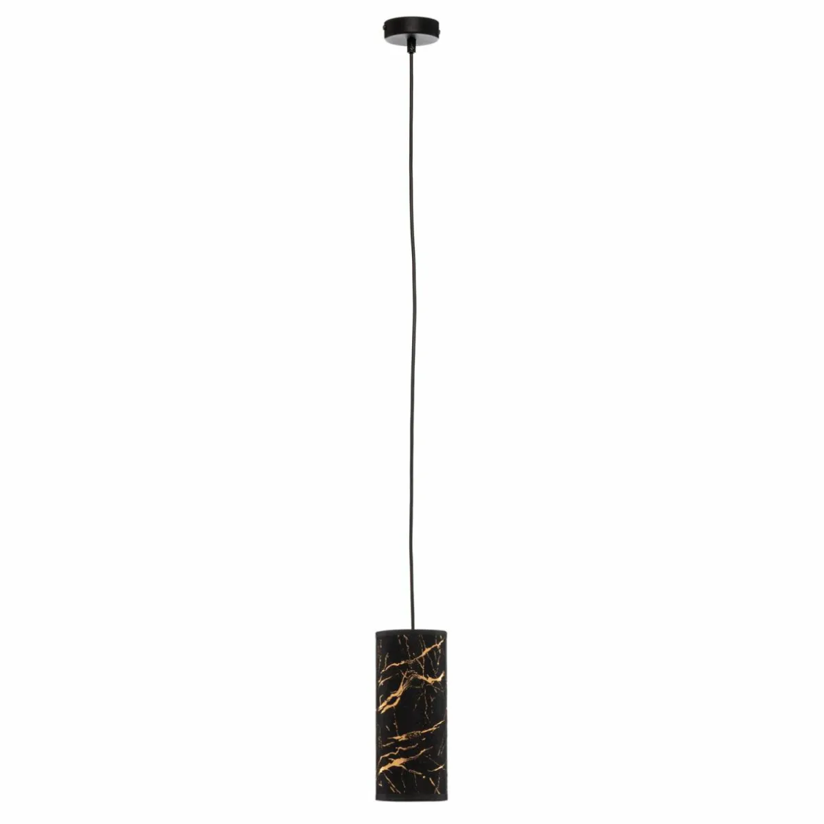 suspension_joni_tissu__lampe_noir_marbr_1.webp New EMIBIG LIGHTING Suspension Joni tissu, 1 lampe, noir marbré