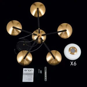 Shop ORION Suspension Josephine, à six lampes