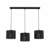 Best Sale Euluna Suspension Jovin, trois lampes, linéaire, noire