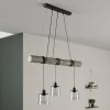 Online BRITOP Suspension Karrl à 3 lampes, gris fumée/grise