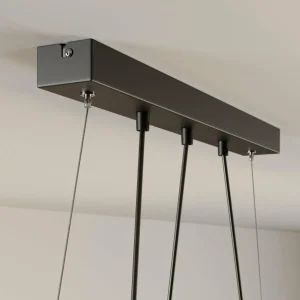 Online BRITOP Suspension Karrl à 3 lampes, gris fumée/grise