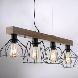 Cheap JUST LIGHT. Suspension Kaska, à quatre lampes