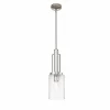 Outlet Quintiesse Suspension Kimrose, à 1 lampe, nickel poli