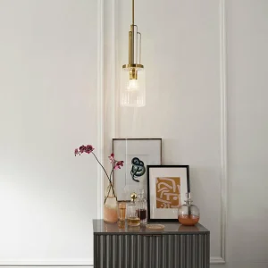 Fashion Quintiesse Suspension Kimrose, à 1 lampes, laiton