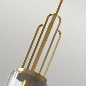 Fashion Quintiesse Suspension Kimrose, à 1 lampes, laiton