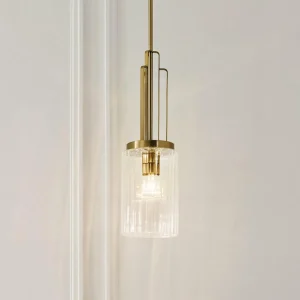 Fashion Quintiesse Suspension Kimrose, à 1 lampes, laiton