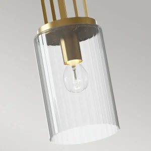 Fashion Quintiesse Suspension Kimrose, à 1 lampes, laiton