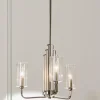 Hot Quintiesse Suspension Kimrose, à 3 lampes, nickel poli