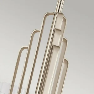Hot Quintiesse Suspension Kimrose, à 3 lampes, nickel poli