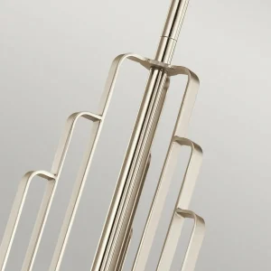 Fashion Quintiesse Suspension Kimrose, à 6 lampes, nickel poli
