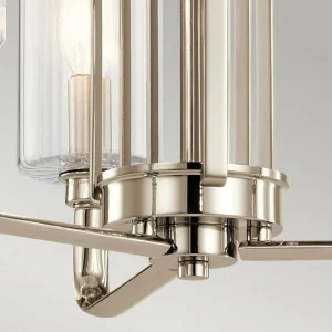 Hot Quintiesse Suspension Kimrose, à 3 lampes, nickel poli