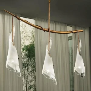Shop Sil-Lux Suspension KINGSTON verre/blanc métal/cuivre