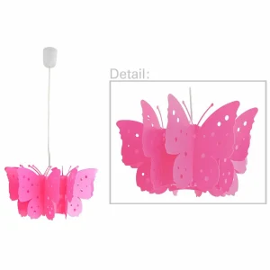 Hot Näve Suspension Kizi en rose avec des papillons