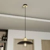 Sale EMIBIG LIGHTING Suspension Kobe, à 1 lampe, acier, bois, noir