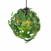 Fashion Reality Leuchten Suspension Leavy, noir/vert, Ø 38 cm, 1 lampe, E27