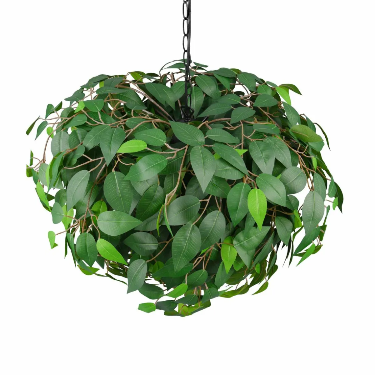 suspension_leavy_noirvert___cm__lampes_e_0.webp Online Reality Leuchten Suspension Leavy, noir/vert, Ø 70 cm, 4 lampes, E14