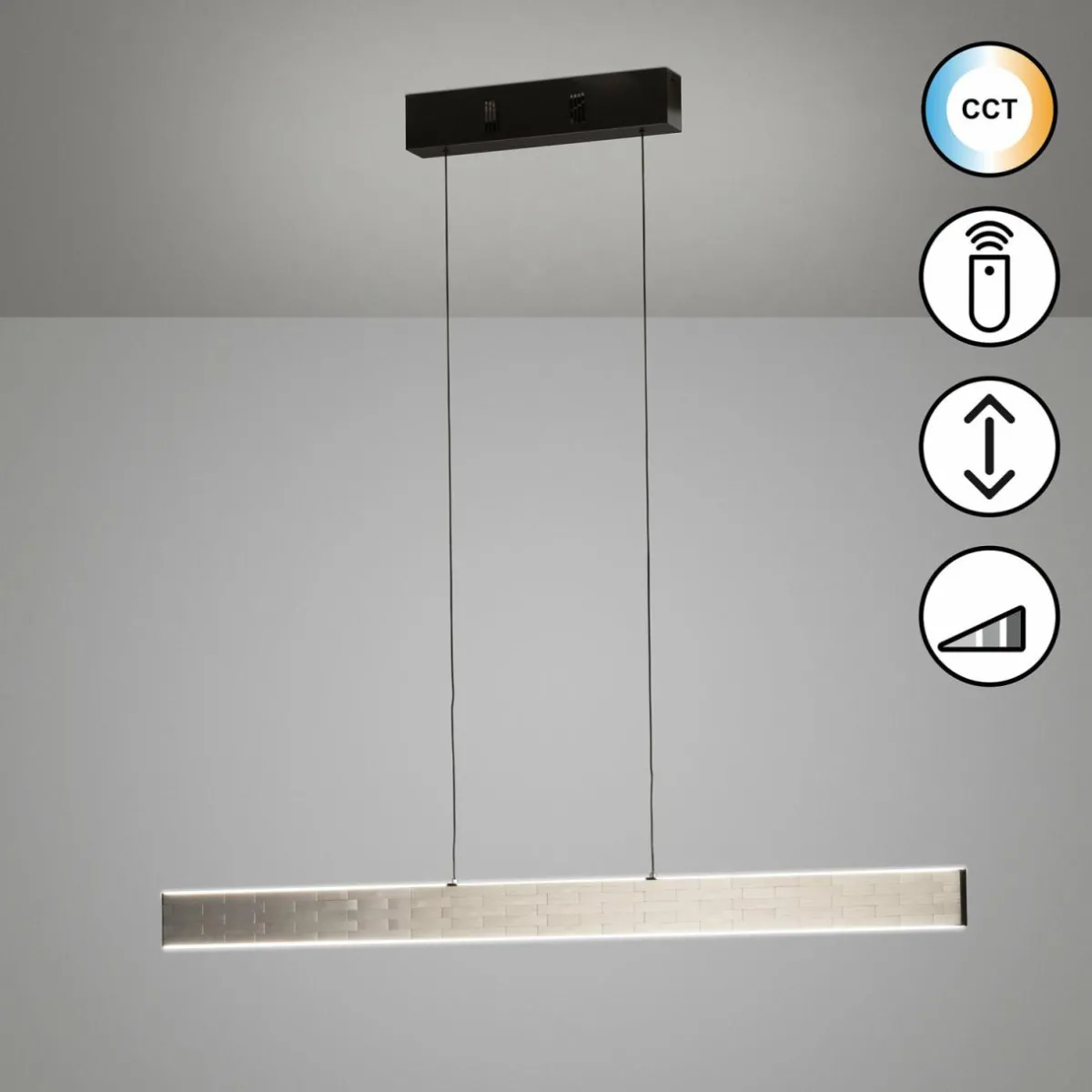 suspension_led_aluro_mtal_tlcommande_cct_intensit_variable_1.webp Clearance FISCHER & HONSEL Suspension LED Aluro, métal, télécommande, CCT, intensité variable