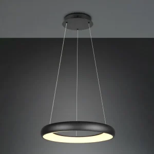 Best Sale Trio Lighting Suspension LED Cardona, Ø 62 cm, noir, CCT, métal