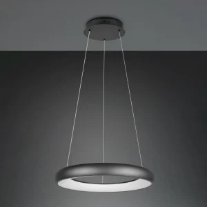 Best Sale Trio Lighting Suspension LED Cardona, Ø 62 cm, noir, CCT, métal