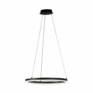 Clearance FISCHER & HONSEL Suspension LED Sirko, noir/blanc, métal, CCT, intensité variable