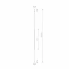 Cheap Nowodvorski Lighting Suspension LED Vertic, noir, aluminium, blanc chaud
