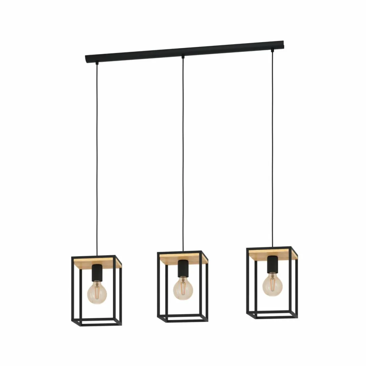 suspension_libertad_longueur__cm_noirbois__lampes_0.webp Clearance EGLO Suspension Libertad, longueur 88 cm, noir/bois, 3 lampes