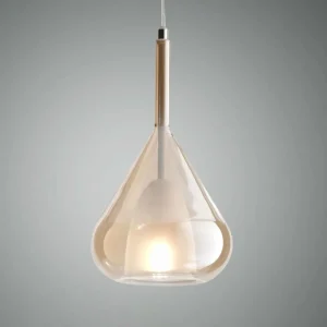Cheap Fabas Luce Suspension Lila, amber, à 1 lampe, verre