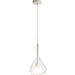 Fashion Fabas Luce Suspension Lila, transparent, 1 lampe, verre