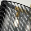 Outlet Quintiesse Suspension Linara, noire/laiton, à cinq lampes