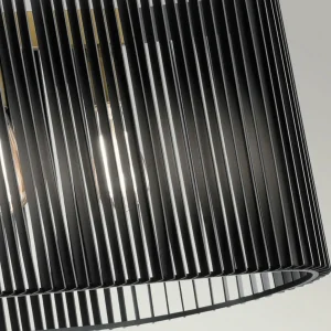 Outlet Quintiesse Suspension Linara, noire/laiton, à cinq lampes