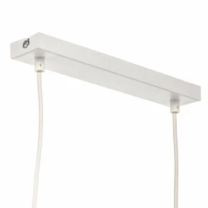 New TK Lighting Suspension Linobianco, linéaire, à quatre lampes