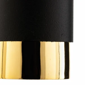 Fashion EMIBIG LIGHTING Suspension longue Kumo, noire/dorée 1 lampe
