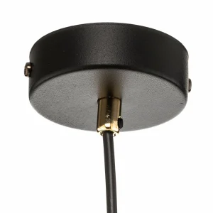 Fashion EMIBIG LIGHTING Suspension longue Kumo, noire/dorée 1 lampe