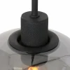 Cheap Steinhauer Suspension Lotus, noir, à 3 lampes, poutre, métal, verre