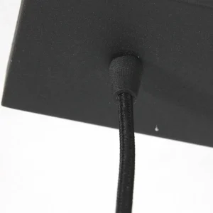 Cheap Steinhauer Suspension Lotus, noir, à 3 lampes, poutre, métal, verre