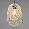 Store Reality Leuchten Suspension Lovis en rotin tressé, à une lampe