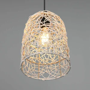 Store Reality Leuchten Suspension Lovis en rotin tressé, à une lampe