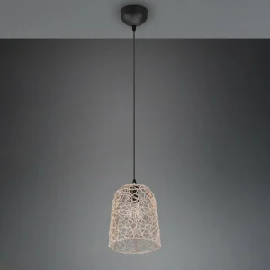 Store Reality Leuchten Suspension Lovis en rotin tressé, à une lampe