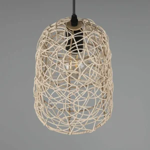 Store Reality Leuchten Suspension Lovis en rotin tressé, à une lampe