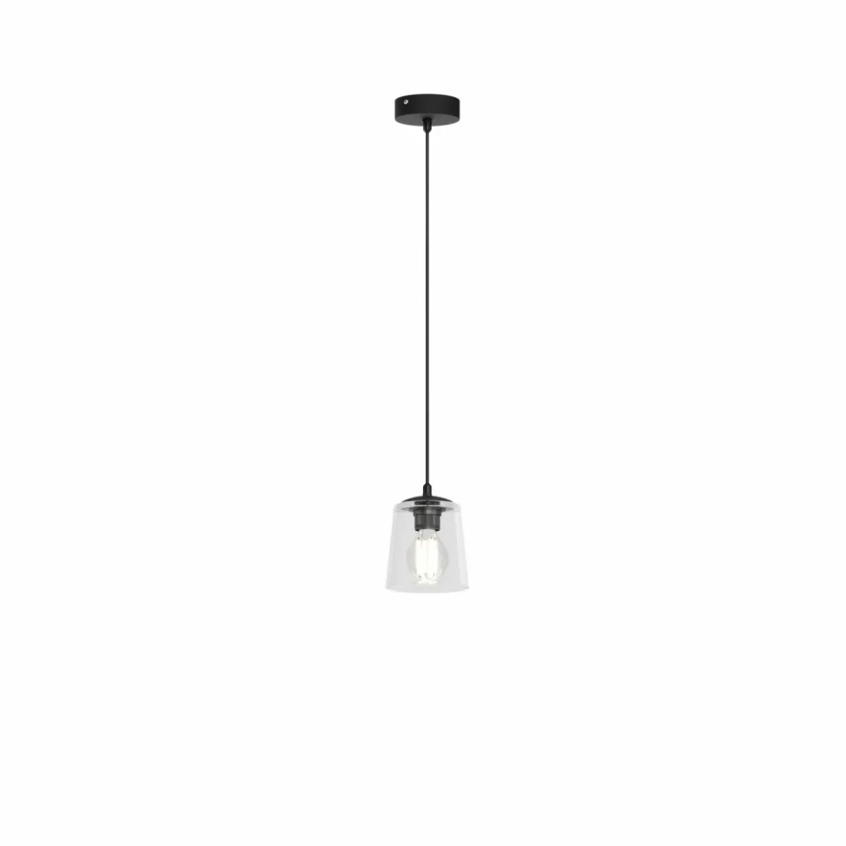 suspension_lucea___lampe_avec_abatjour_en_verre_transparent_3.webp Cheap HELAM Suspension Lucea à 1 lampe avec abat-jour en verre transparent