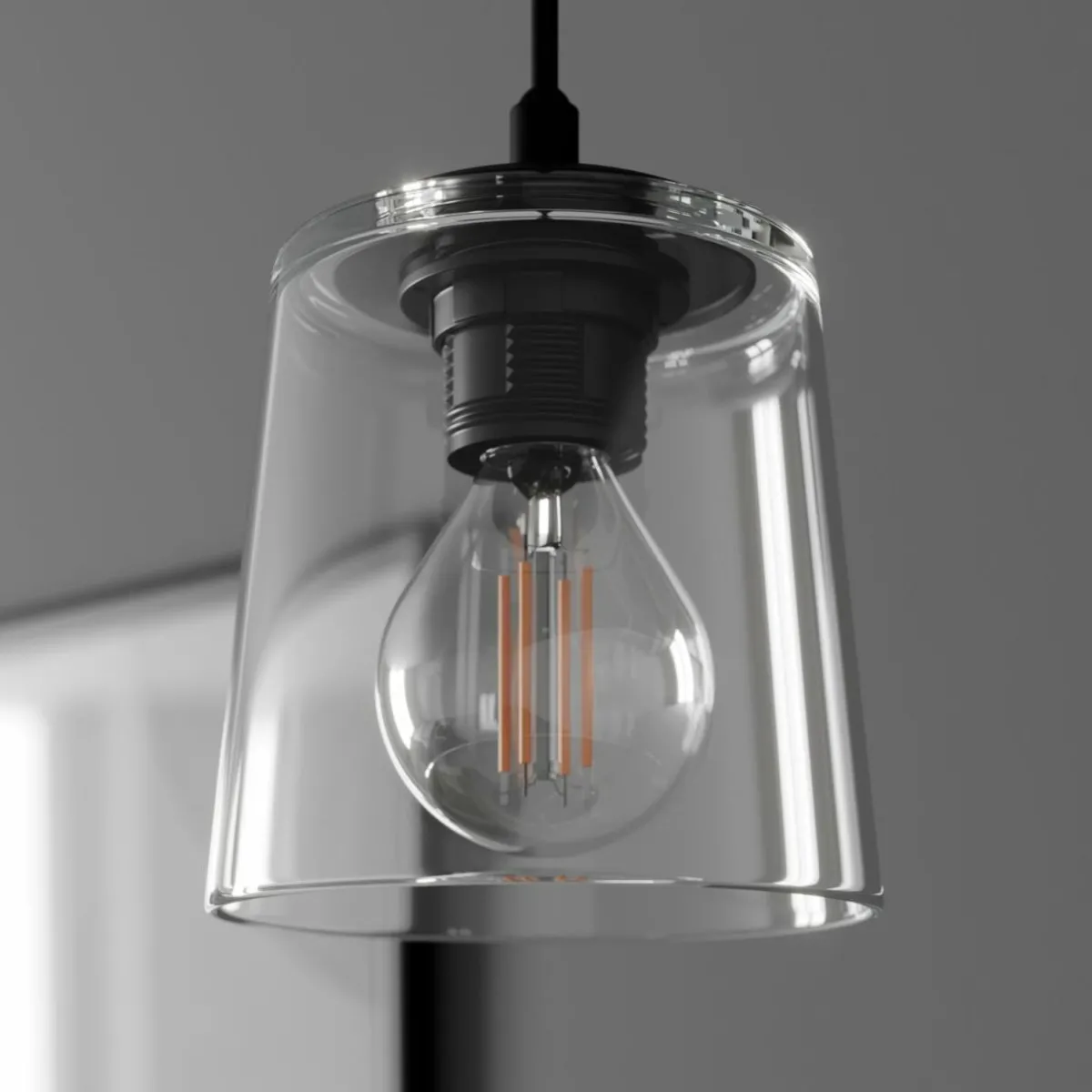 suspension_lucea___lampe_avec_abatjour_en_verre_transparent_6.webp Cheap HELAM Suspension Lucea à 1 lampe avec abat-jour en verre transparent
