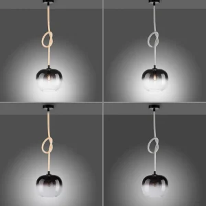 Best Sale Paul Neuhaus Suspension Luma en verre, à 1 lampe