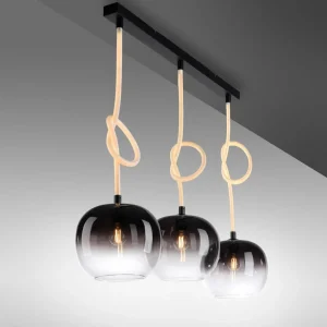 Best Paul Neuhaus Suspension Luma en verre, à 3 lampes